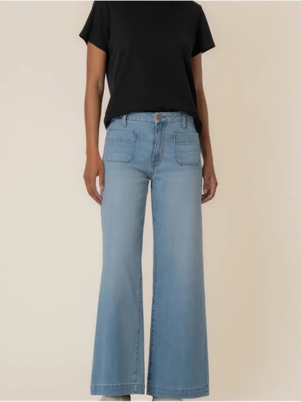 Kut from the Kloth Light Blue Wide-Leg Jeans